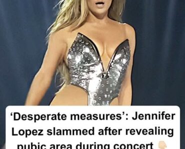 Jennifer Lopez slammed after revealing her pubic area during concert
